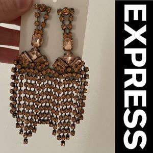 🎀 NEW EXPRESS Huge Rose Gold Party Earrings 🎀